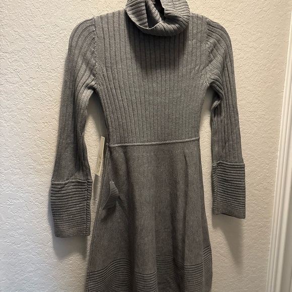 Eliza J Gray Classic Women's Turtleneck Fit & Flare Knit Sweater Dress XS - Picture 4 of 12